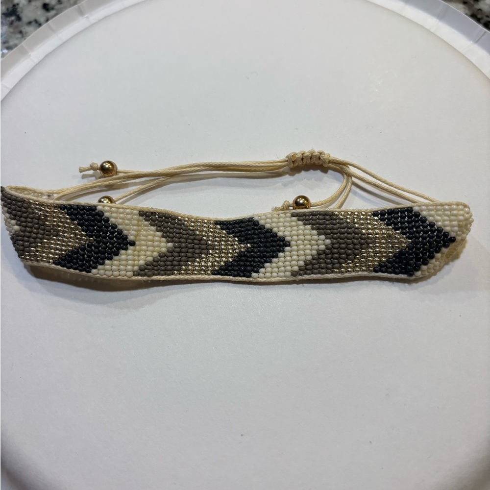 Chevron Beaded Bracelet